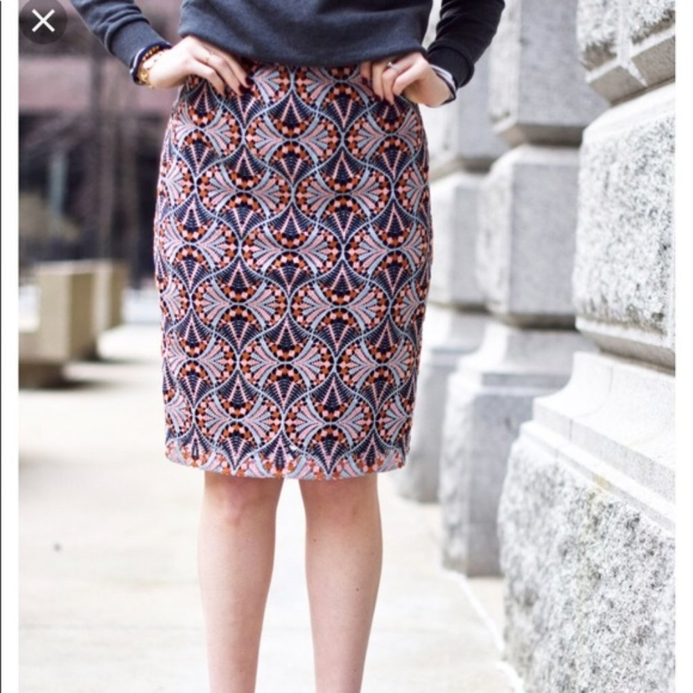 Anthro lace pencil skirt 🇫🇷